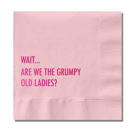 Grumpy Old Ladies cocktail napkins