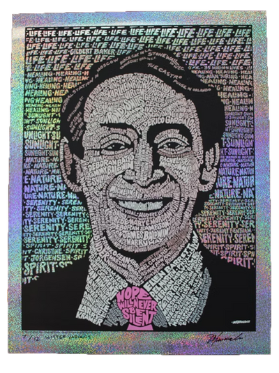 Harvey Milk art print - Glitter edition