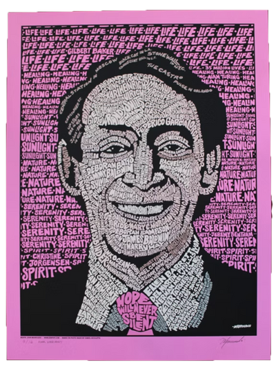 Harvey Milk art print - Pink edition
