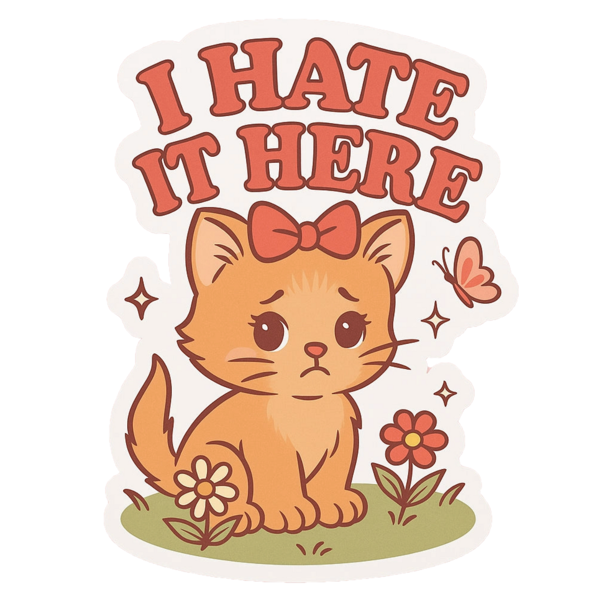 Hate It Here sticker