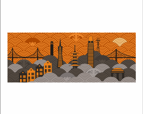 San Francisco Skyline Art Print