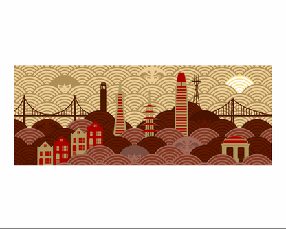 San Francisco Skyline Art Print