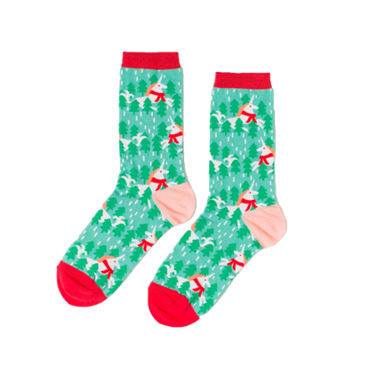 Winter Unicorn socks Women