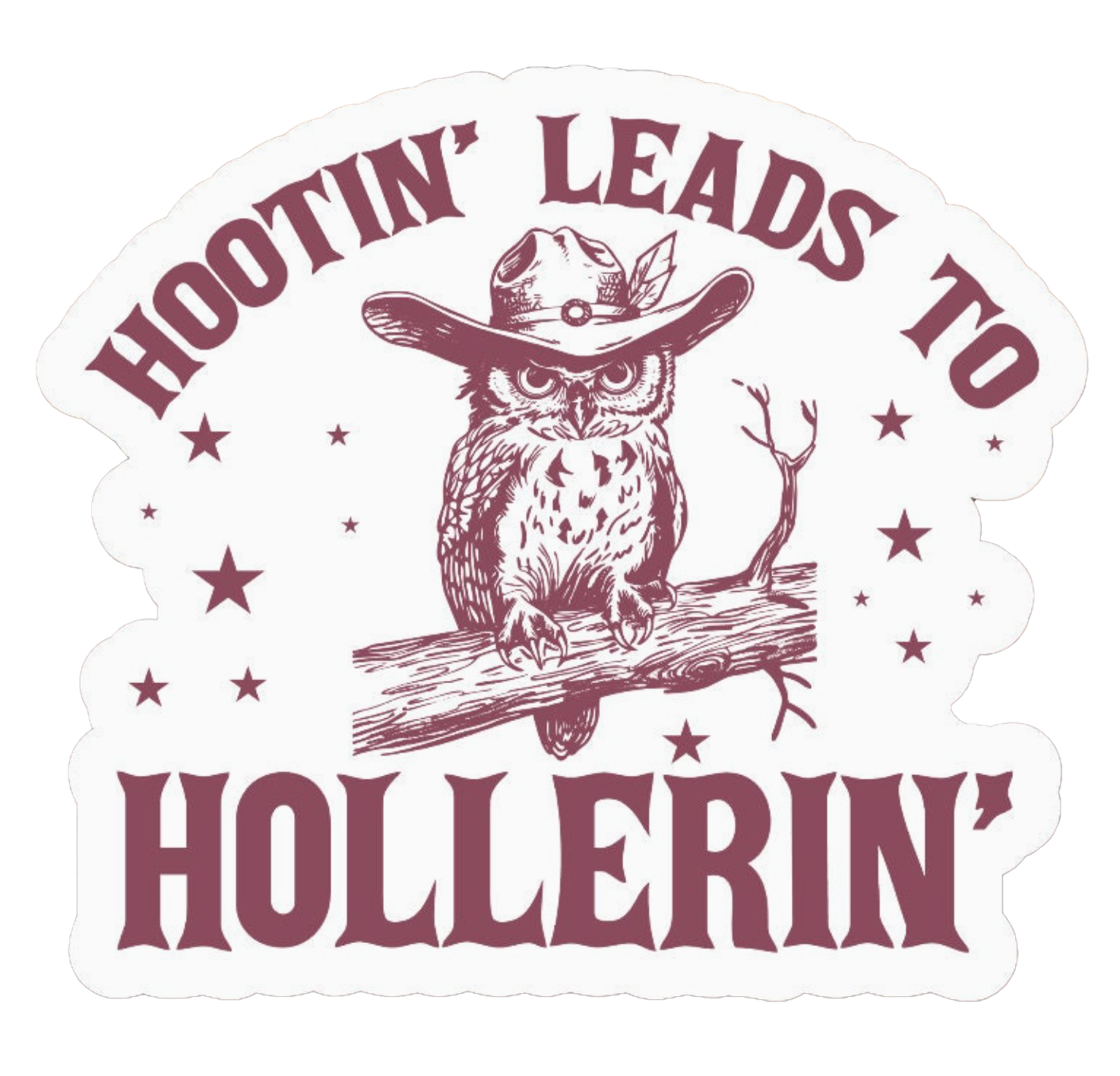 Hootin' Sticker