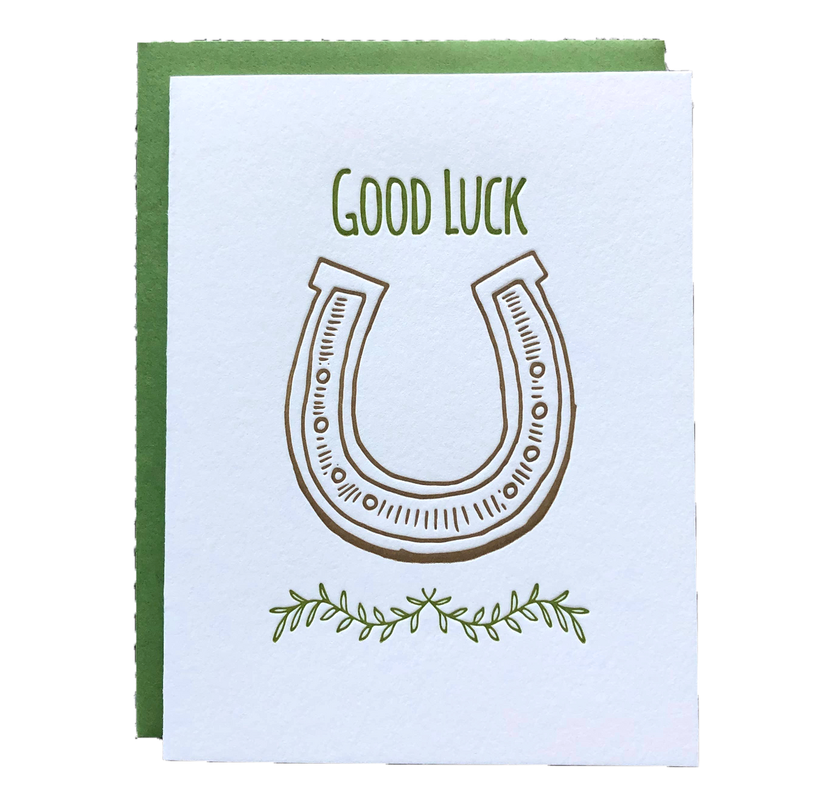 Horseshoe Good Luck card