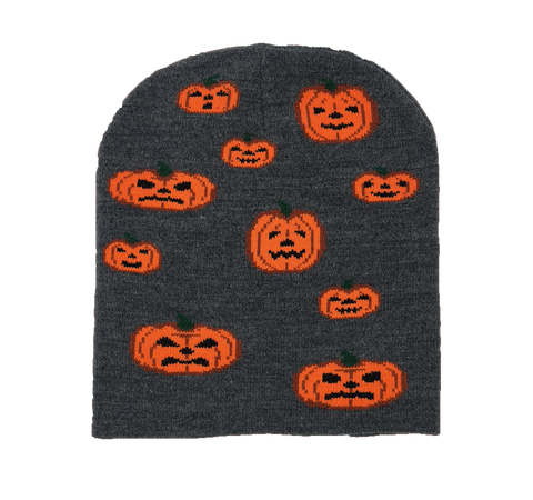 Jack-o-lantern beanie