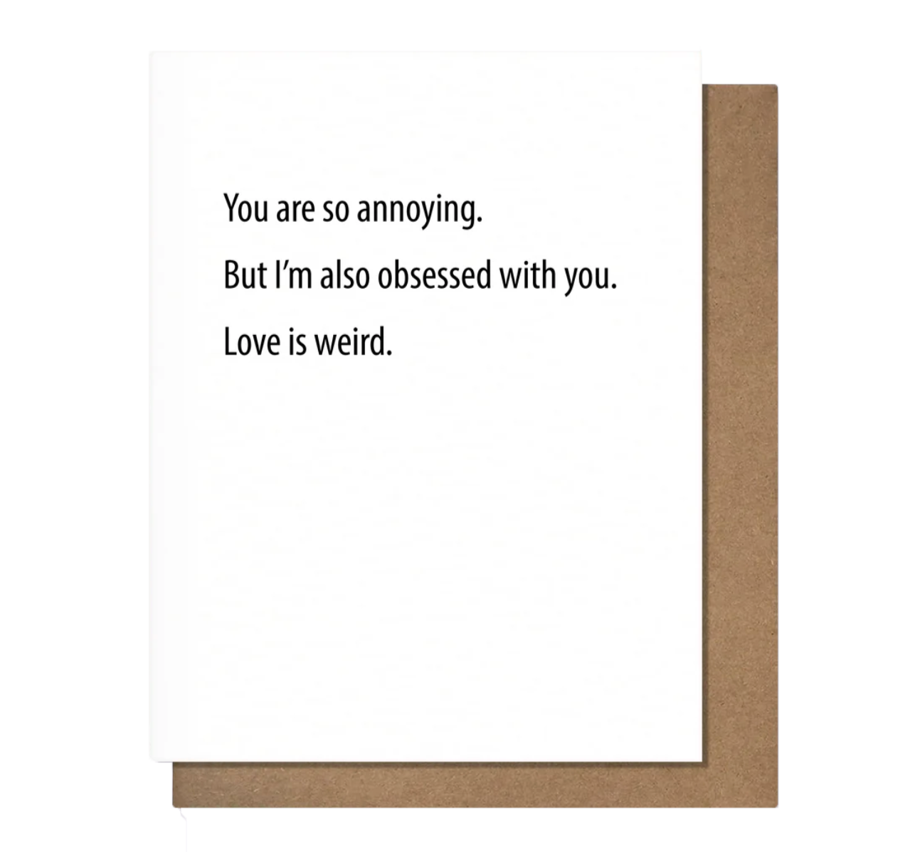 Love is Weird Greeting Card