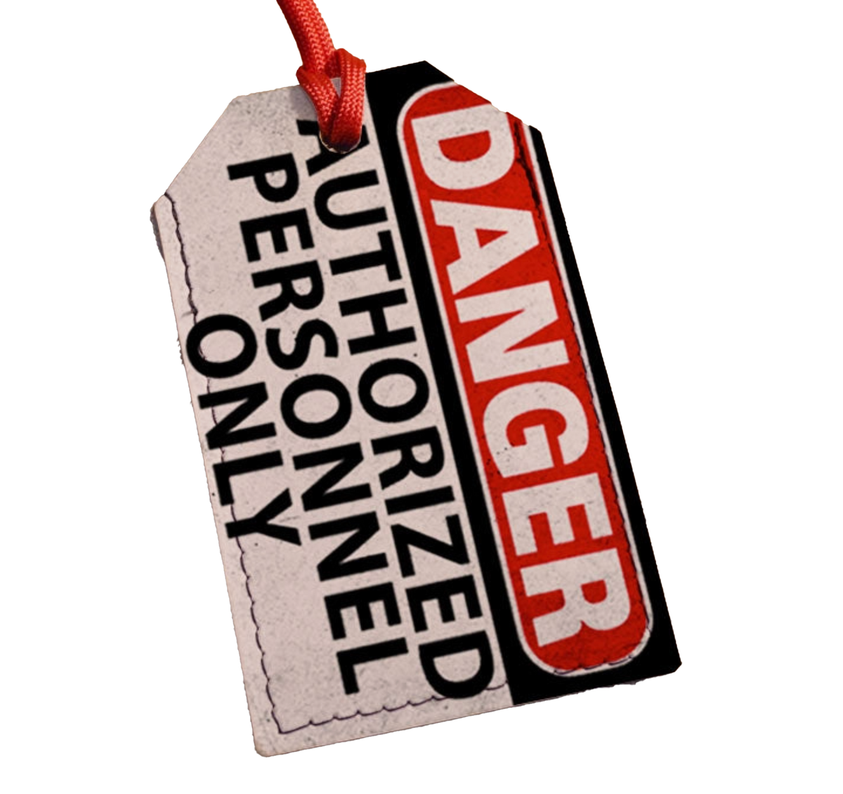 Danger luggage tag