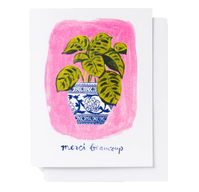 Merci Beaucoup greeting card / card pack