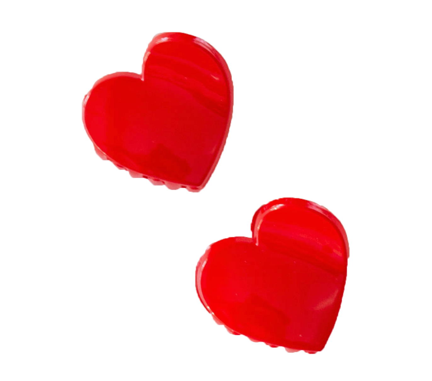 Hearts Mini Claws - Red