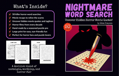 Nightmare Word Search Book