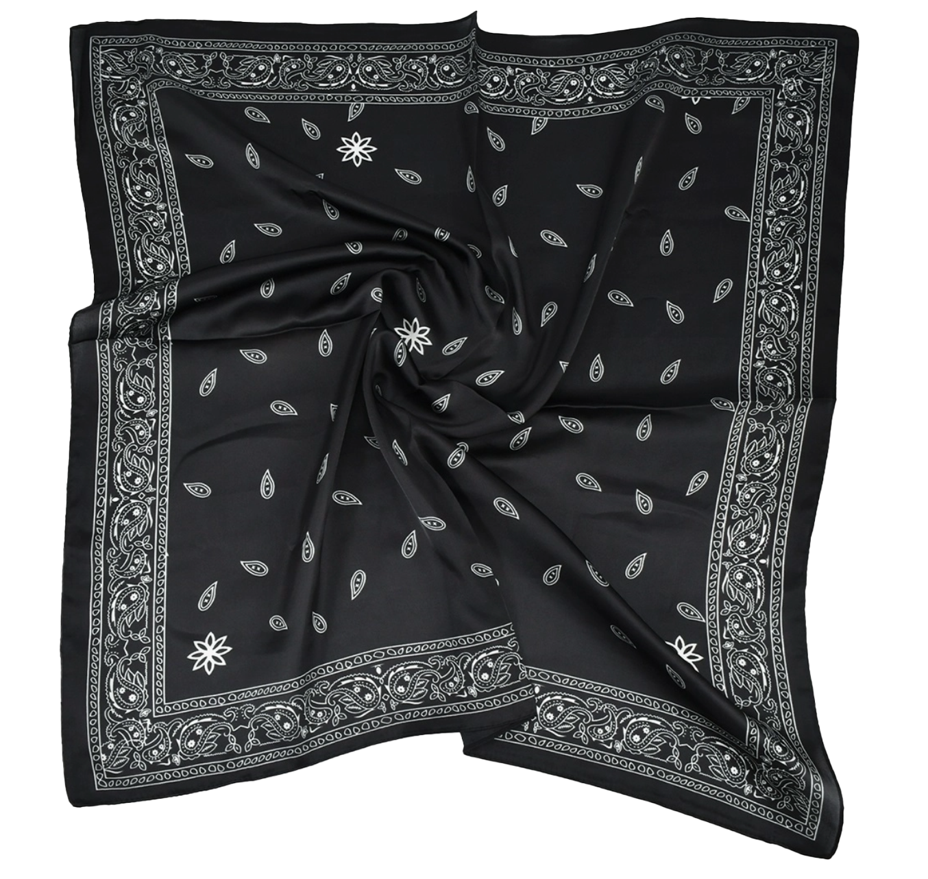 Paisley scarf - Black