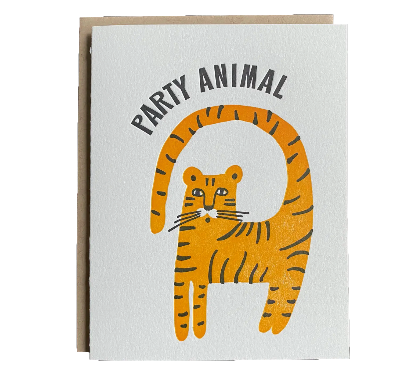 Party Animal Letterpress card