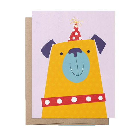 Party Pug Greeting Card