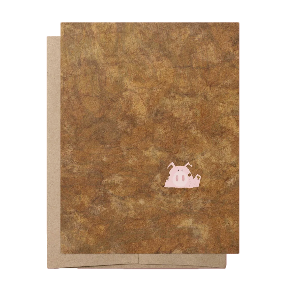Pig in Shit Greeting Card