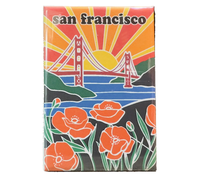 Poppies and Sunshine Magnet