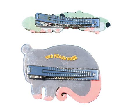 Possum Family Hair Clip Set