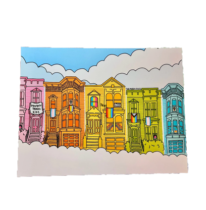 Pride Houses art print