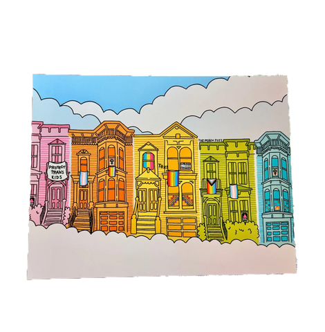 Pride Houses art print