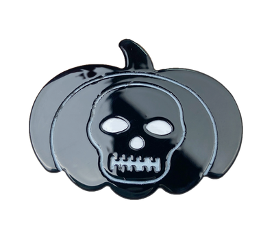 Pumpkin Skull Hair Clip