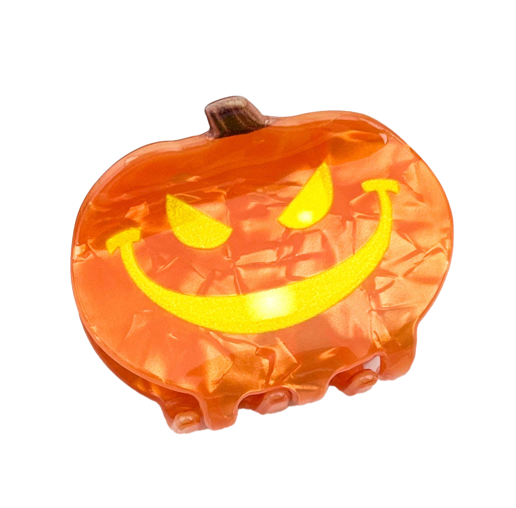 Pumpkin Smile Hair Claw