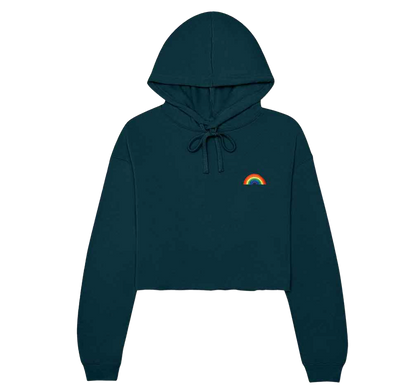 Rainbow cropped hoodie - Atlanta Green