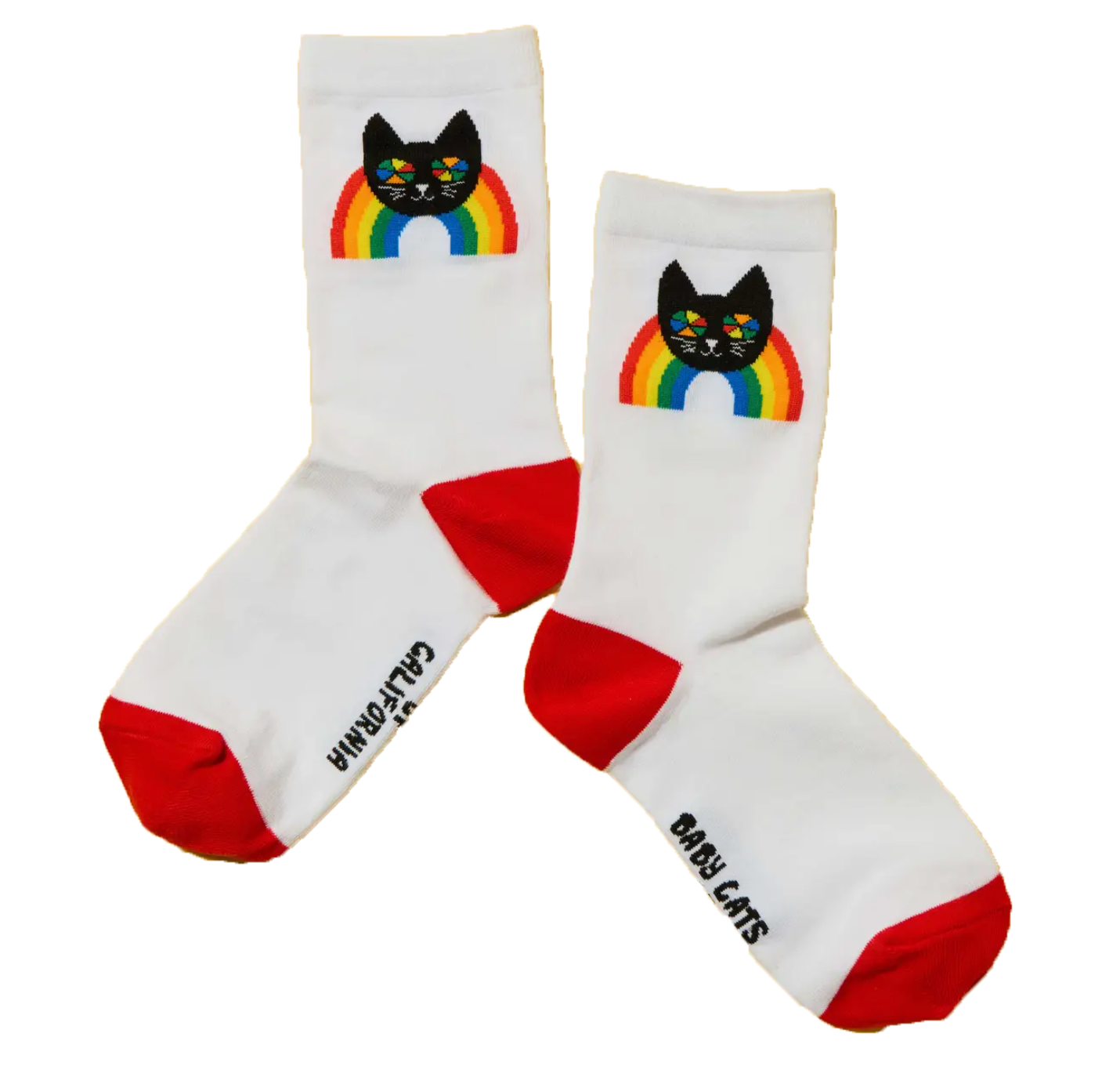 Rainbow Cat Socks