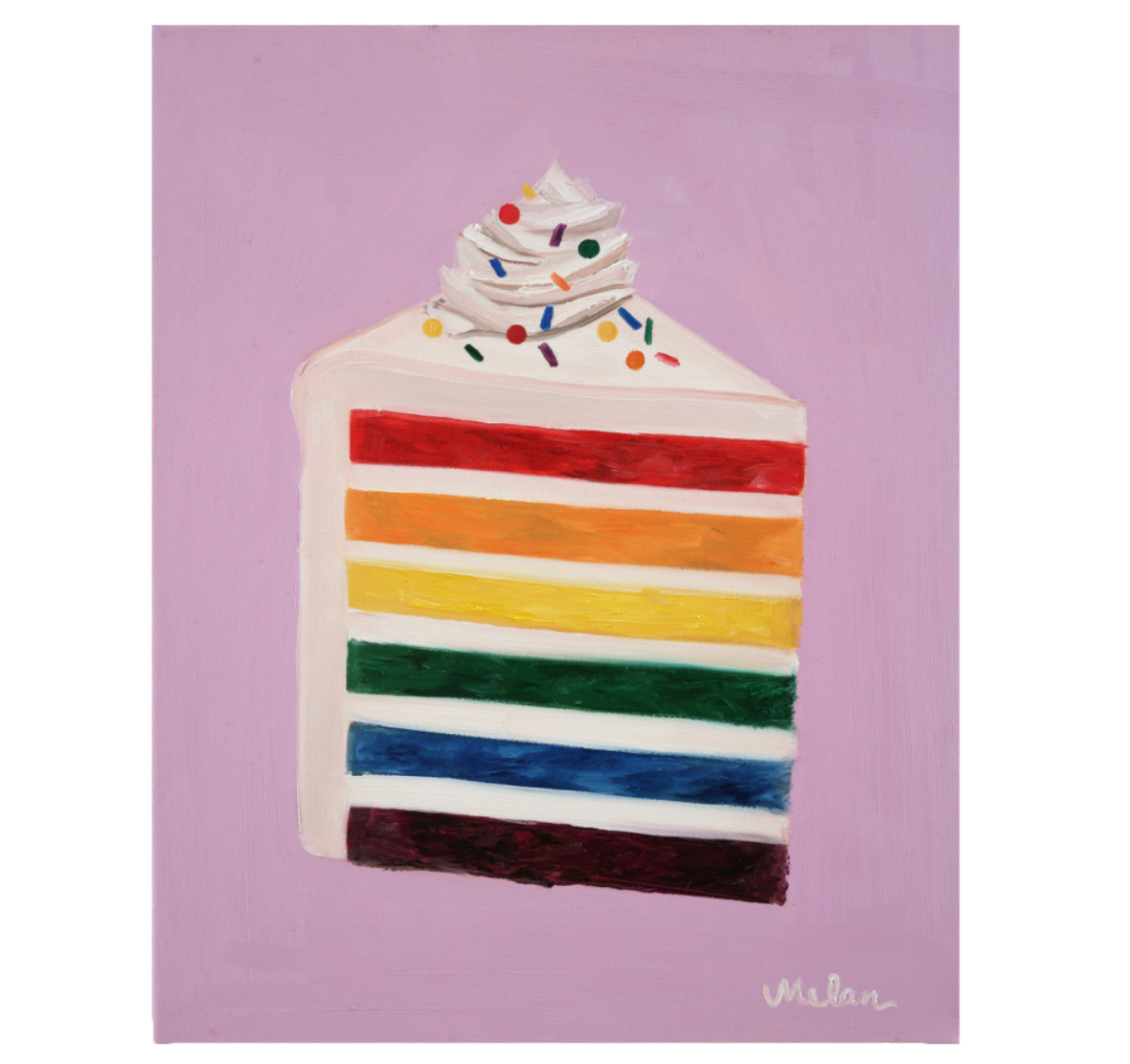 Rainbow Cake Art Print