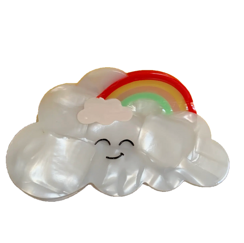 Rainbow Cloud Hair Claw