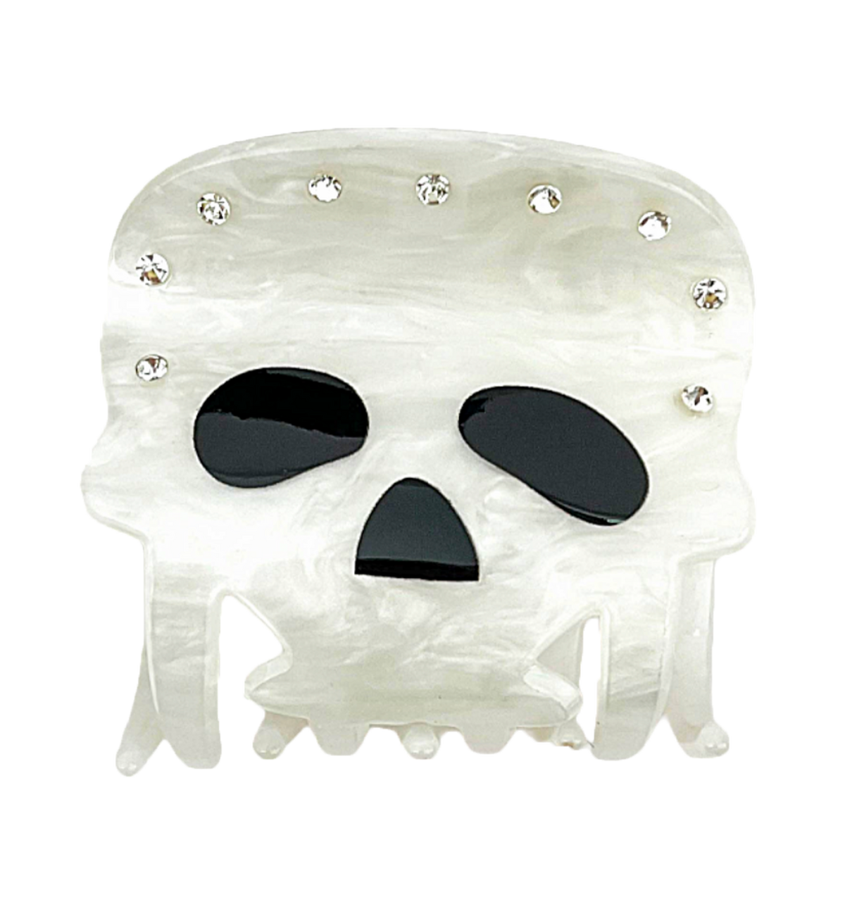 Rhinestone Skull Hair Claw