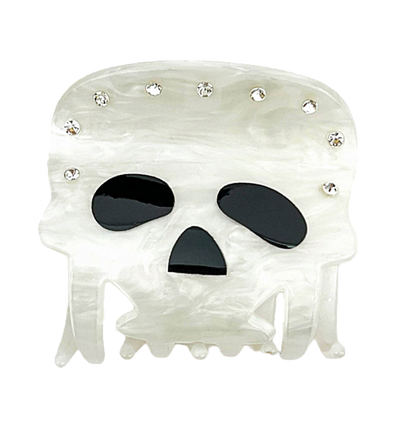 Rhinestone Skull Hair Claw
