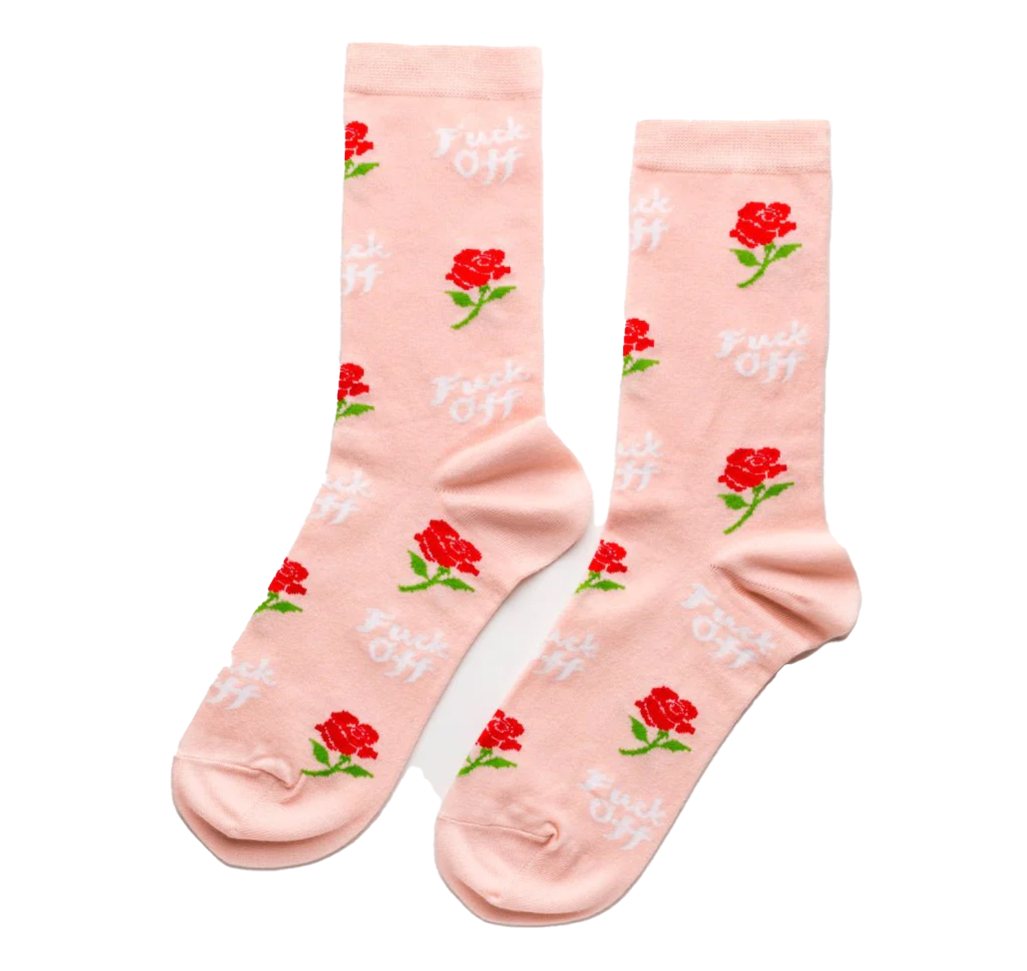Rose Fuck Off socks Small