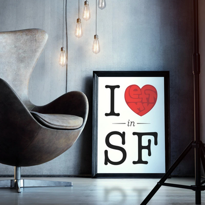 Left My Heart art print