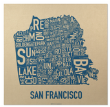 San Francisco Hood Map Print