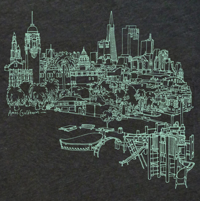 Dolores Park Women's Vneck T-Shirt
