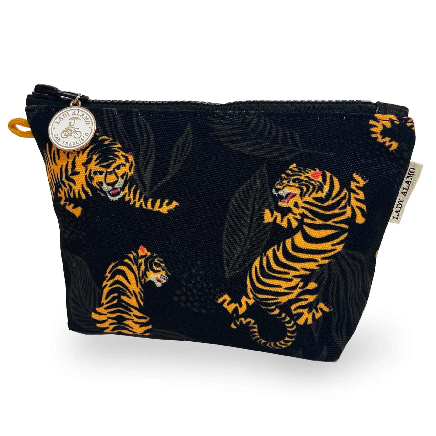 Little Zip Geometric Pouch - Tiger