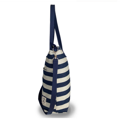 Aria Reversible Messenger Bag - Broad Stripe/Navy