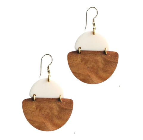 Mod Wood earrings
