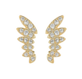 CZ Angel Wing Studs