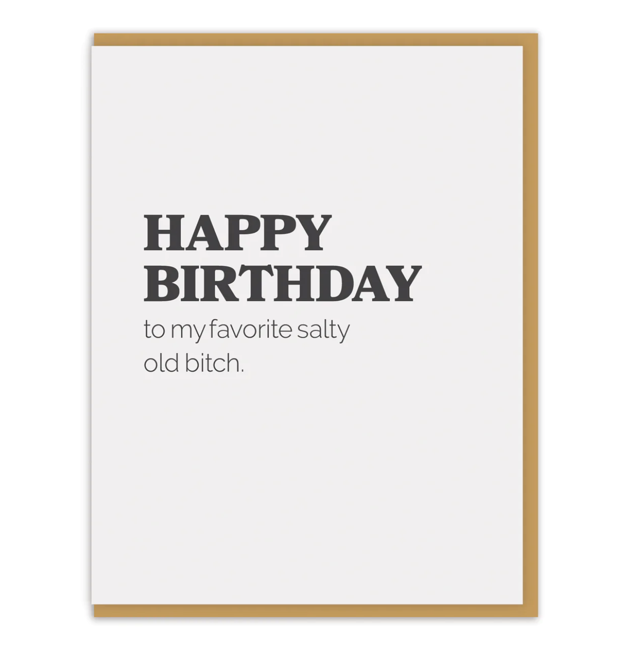 Salty Bitch Birthday card
