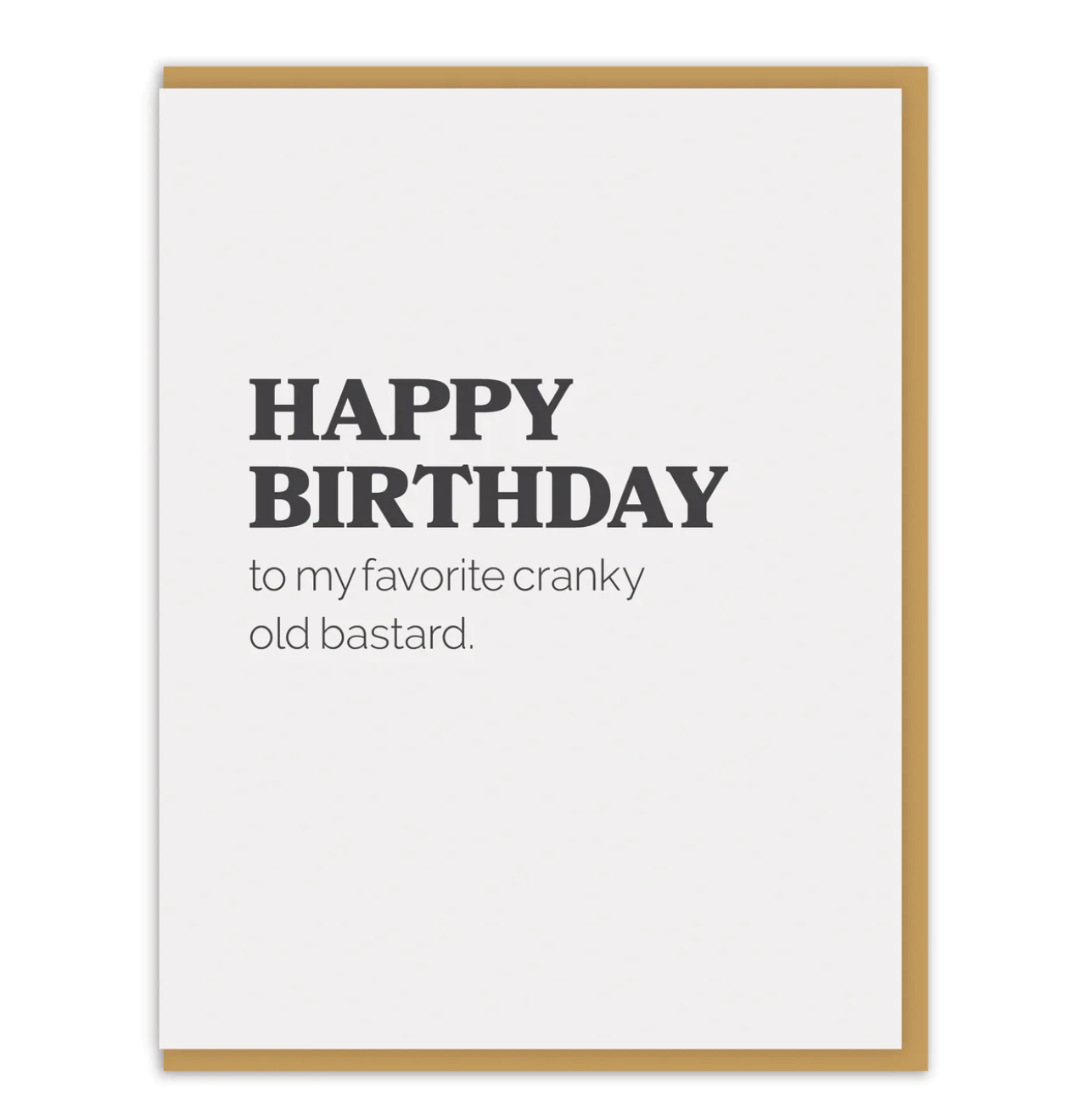Cranky Bastard Birthday card