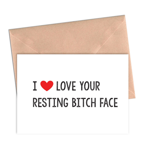 I Love Your RBF greeting card