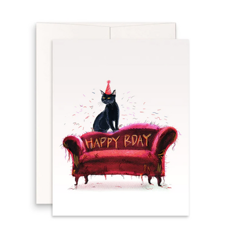 Cat Scratch Birthday card