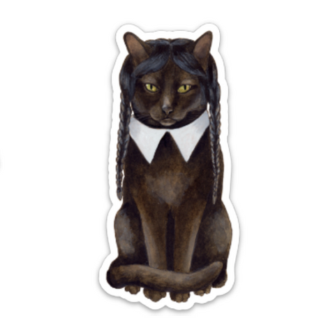 Wednesday Cat Sticker