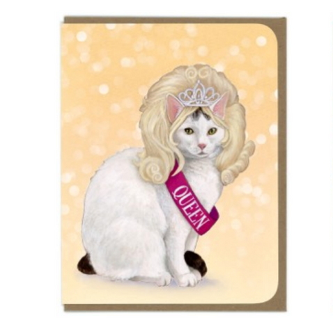 Queen Cat Greeting Card