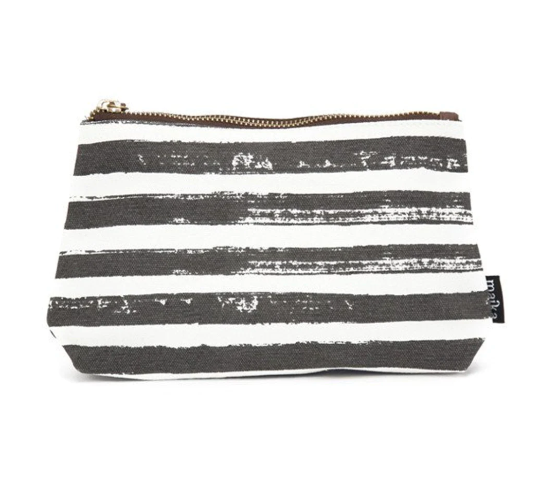 Large Canvas Pouch - Stripes