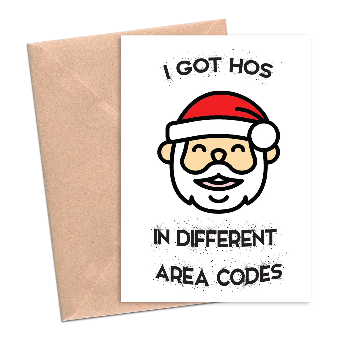 Hoes Different Area Codes greeting card