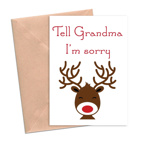 Grandma I'm Sorry greeting card