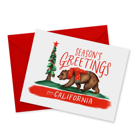 Season's Greetings CA Greeting Card