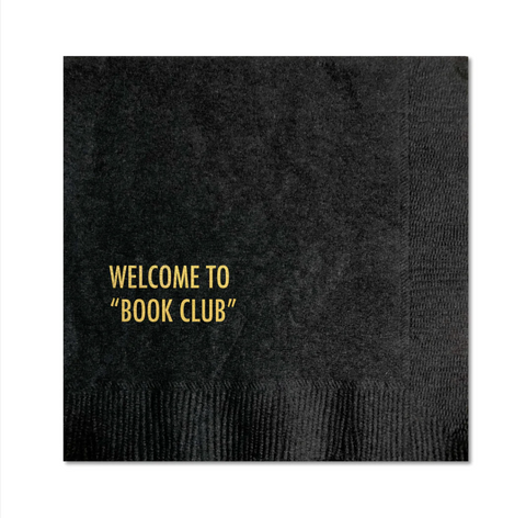 Book Club cocktail napkin